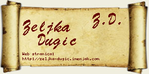 Željka Dugić vizit kartica